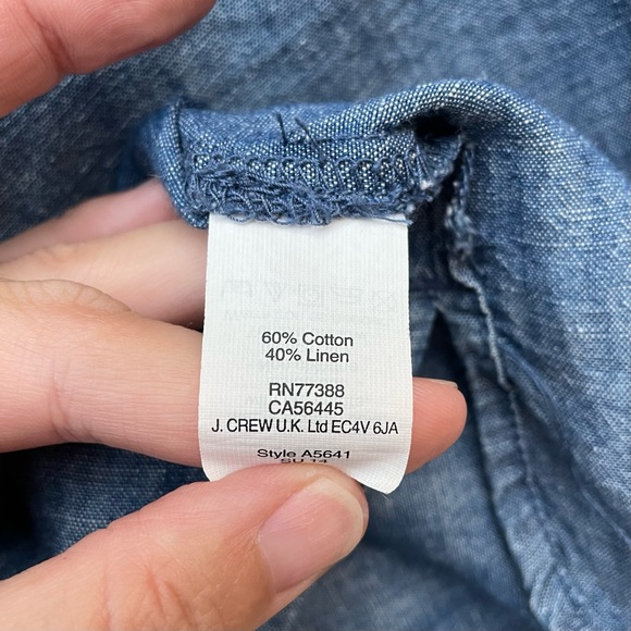 Madewell linen tank with embroidery - Picture 6 of 6